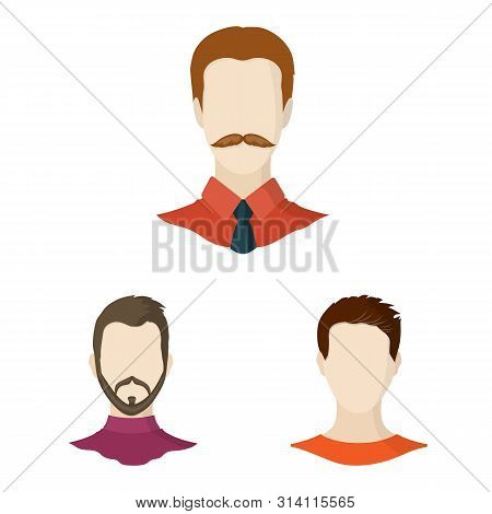 Vector Design Of Avatar And Dummy Icon. Set Of Avatar And Figure Vector Icon For Stock.
