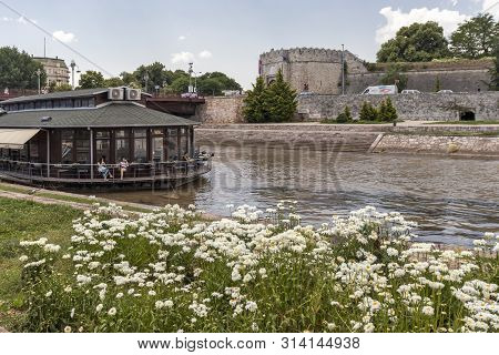 Nis, Serbia - June 15, 2019:  Outside View Of Stambol (istanbul) Gate At Fortress And  In City Of Ni