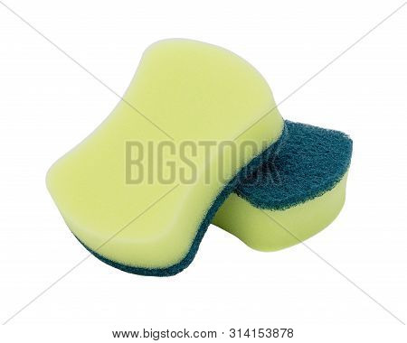 Scotch Brite, Scotch Brite Isolated On White Background.