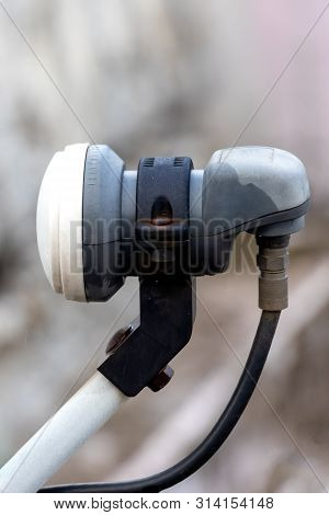 Lnb Of Satellite Dish Installed With Dish.