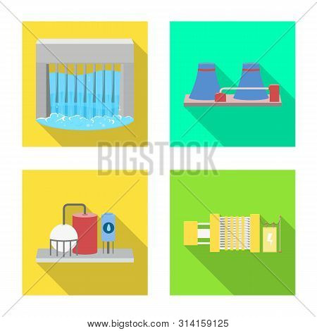 Vector Illustration Of Source And Environment Icon. Collection Of Source And Bio Vector Icon For Sto