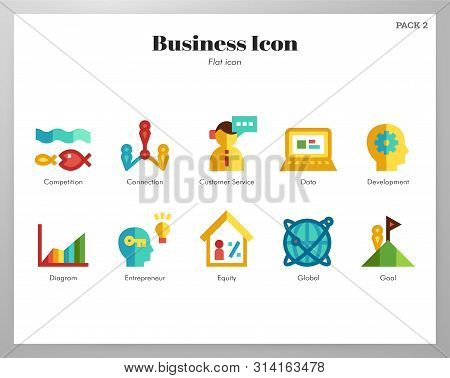 Business Vector Illustration In Flat Color Design