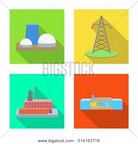 Vector Design Of Source And Environment Logo. Set Of Source And Bio Stock Symbol For Web.