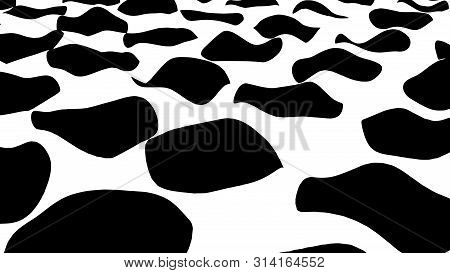 Optical Illusion Waves. Wave Gradient Halftone. Abstract Dotted Stippling. Vector Illustration.