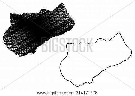Logone Occidental Region (regions Of Chad, Republic Of Chad) Map Vector Illustration, Scribble Sketc