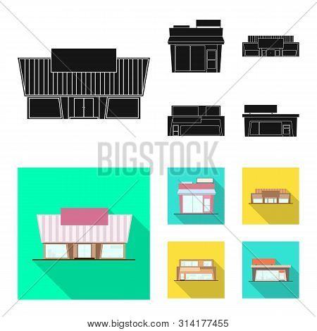 Vector Illustration Of Boutique And Construction Logo. Collection Of Boutique And Cityscape Stock Ve