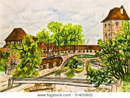 El resim, Nürnberg boyalı