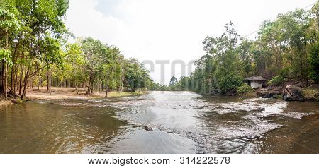 Panorama View Of Tadton Waterfall At Chaiyaphum In Thailand, National Park No.23 Of Thailand