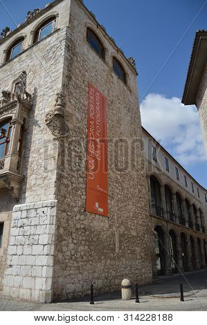 Battlement Of Cord House Palace Of The Constables Of Castilla Dated In The 15th Century In The Liber
