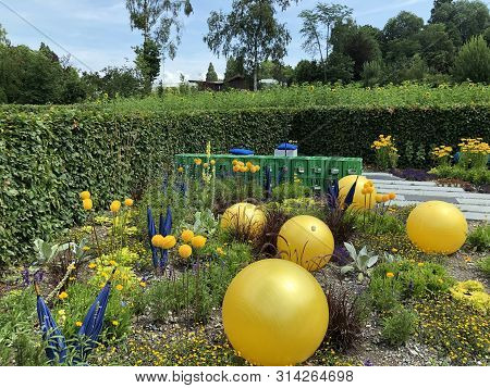 Intercultural Education Garden Or Interkultureller Schulgarten (flower Island Mainau On The Lake Con
