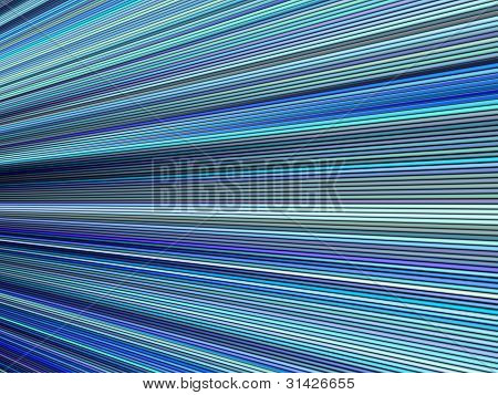 Colore blu 3D Render astratto a righe