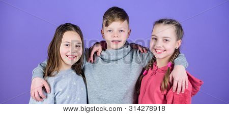 Relations And Friendship. Happy To Have Such Good Friends. Teens Friends. Girl And Boy True Friendsh