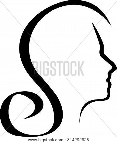 S Logo, Beauty Logo, Girl Vector Logo Icon