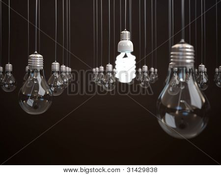 Energy Saving Light Bulb.