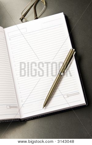 Notebook i okulary