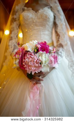 Bride And Bride Flower Marrige Bridal Dress