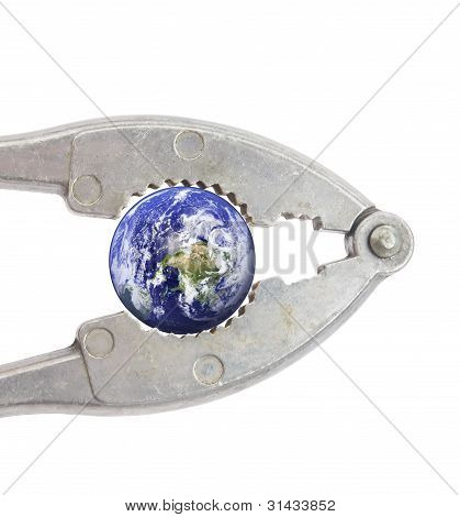 Terra con noce vicino parte