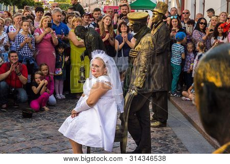 Grodno, Grodno Region, Belarus - 7/27/2019: On July 27, 2019, In The Center Of Grodno, The Viii Big 