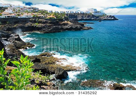 テネリフェ島のビーチ