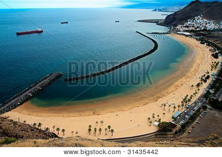 テネリフェ島のビーチ