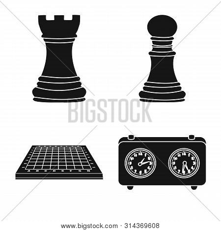 Isolated Object Of Club And Target Logo. Collection Of Club And Game Stock Vector Illustration.