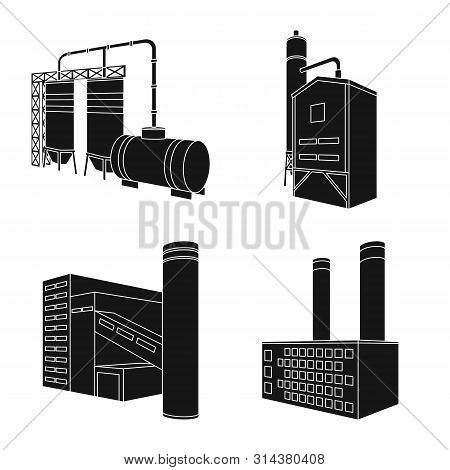 Vector Illustration Of Production And Manufacturing Icon. Set Of Production And Industry Vector Icon
