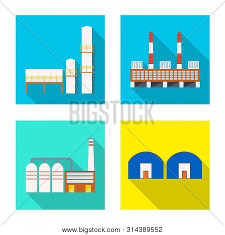 Vector Design Of Architecture And Technology Sign. Collection Of Architecture And Building Vector Ic