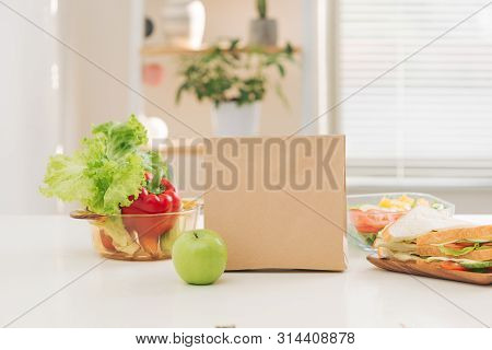 Breakfeast Ready For Kid To Bring Go To School