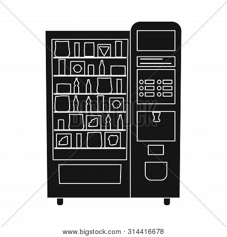 Vector Design Of Automat And Vending Icon. Collection Of Automat And Food Stock Vector Illustration.