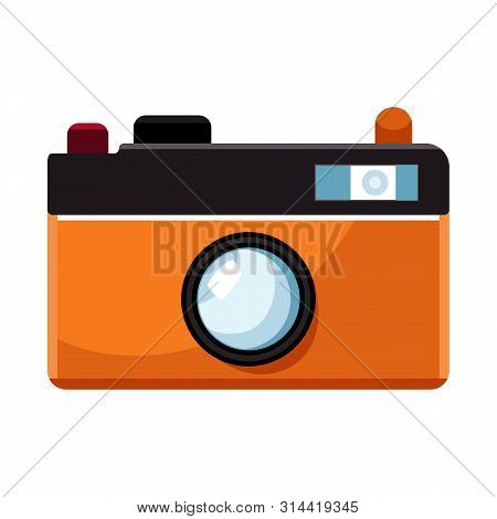 Vector Illustration Of Camera And Pixel Logo. Collection Of Camera And Digital Stock Symbol For Web.
