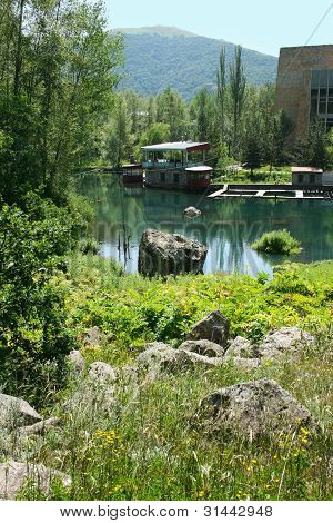 Pond in park