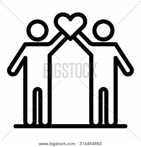 Heart Donars Icon. Outline Heart Donars Vector Icon For Web Design Isolated On White Background