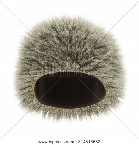 Caucasian Papakha Like Habib On Isolated Background 3d Rendering