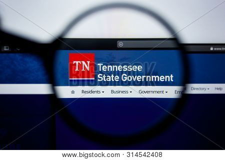 Los Angeles, California, Usa - 29 Jule 2019: Illustrative Editorial Of Tn.gov Website Homepage. Tenn