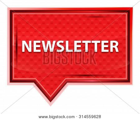 Newsletter Isolated On Misty Rose Pink Banner Button