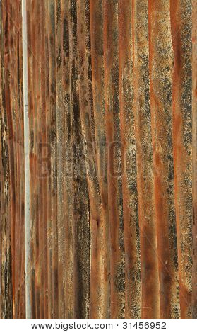พื้นหลังของกรอบโลหะ rusted