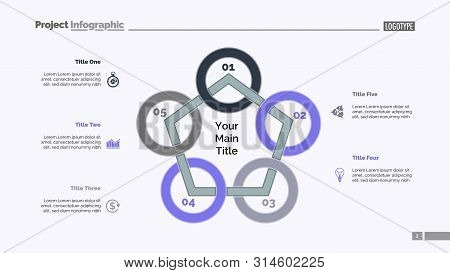 Pentagon Diagram. Process Chart, Cycle Graph, Layout. Creative Concept For Infographics, Presentatio