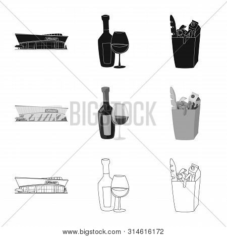 Vector Illustration Of Food And Drink Icon. Collection Of Food And Store Vector Icon For Stock.