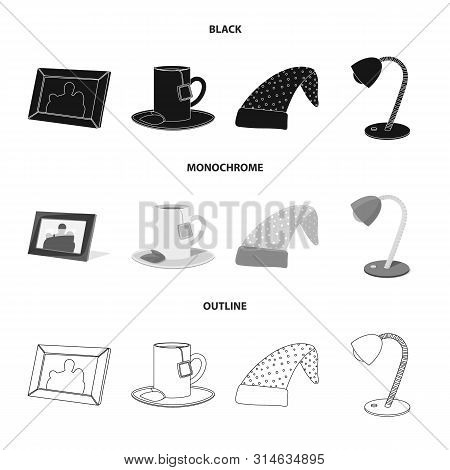 Vector Illustration Of Dreams And Night Logo. Set Of Dreams And Bedroom Vector Icon For Stock.