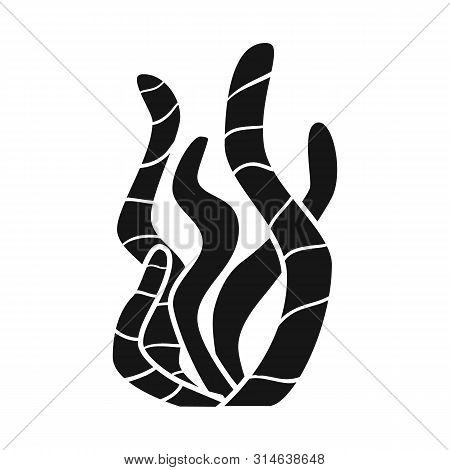 Vector Illustration Of Seaweed And Coral Symbol. Set Of Seaweed And Green Stock Vector Illustration.