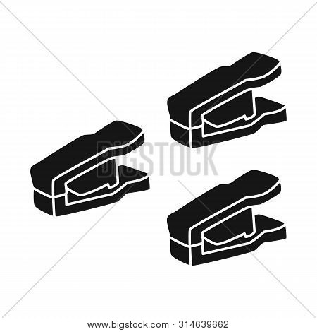 Isolated Object Of Peg And Clothespeg Symbol. Set Of Peg And Laundry Stock Symbol For Web.