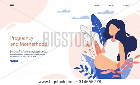 Webside Banner Pregnancy And Motherhood Cartoon. This Resource Provides Information And Practical He