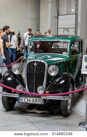 Cracow, Poland - May 18, 2019: Fiat 508 Iii Junak  At Moto Show In Krakow. Produced In 1935 Year