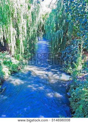Maule River As It Passes Through The City Of Talca, Chile.