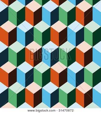 Saumaton taustaa jäljittelemällä kolme kolmiulotteinen kuutiot