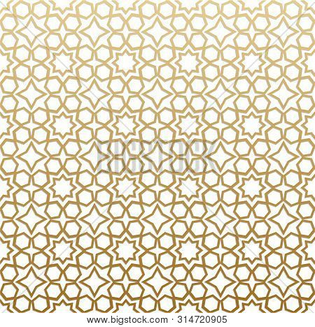 Seamless Geometric Pattern. Islamic Pattern. Arabic, East Ornament, Indian Ornament, Persian Motif, 