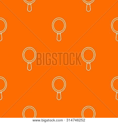 Hand Mirror Pattern Vector Orange For Any Web Design Best
