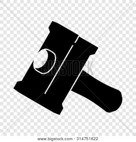 Big Sledgehammer Icon. Simple Illustration Of Big Sledgehammer Vector Icon For Web