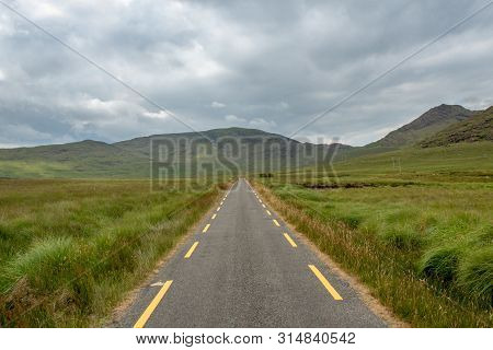 Road Through The Ballaghisheen Pass, County Kerry, Ireland