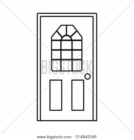 Vector Design Of Door And Doorway Symbol. Collection Of Door And Frame Stock Vector Illustration.